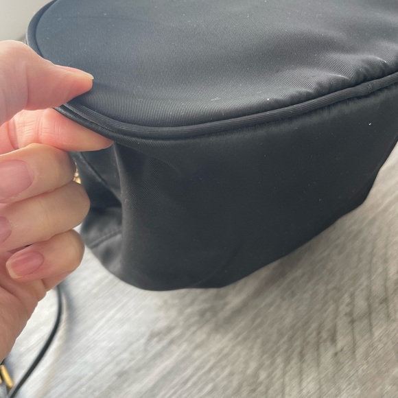 Prada Black Nylon Drawstring Mini Backpack with Gold Hardware - Picture 6 of 16